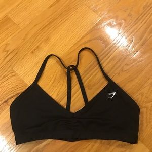 Gymshark Minimal Sports Bra, L, Black